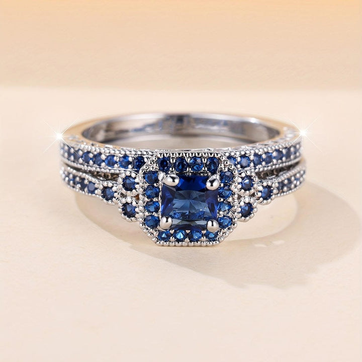 Vionetta | Sapphire Mosaic Ring Set