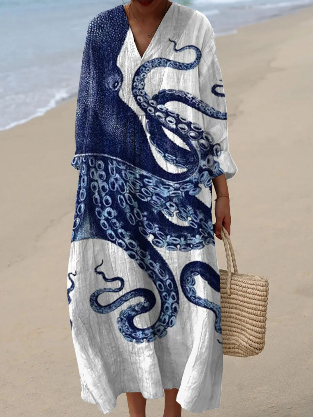 Alina | Airy Spring Dress with Long Sleeves