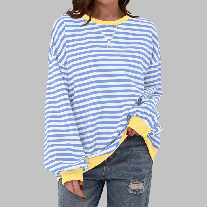LUKA | Casual  Round Neck Striped Shirt