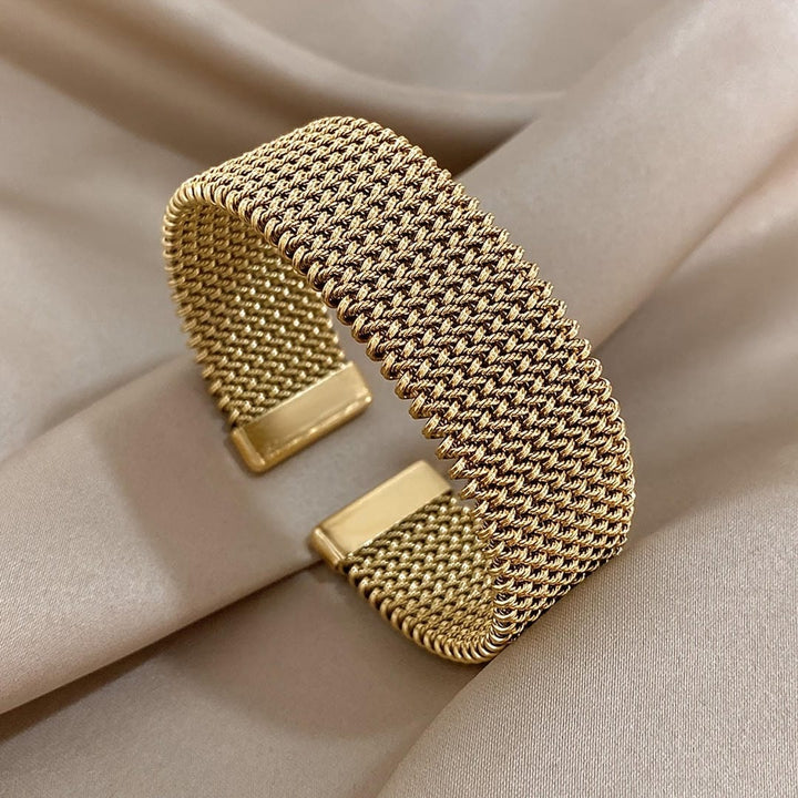 Woven | Adjustable Gold Plated Bracelet