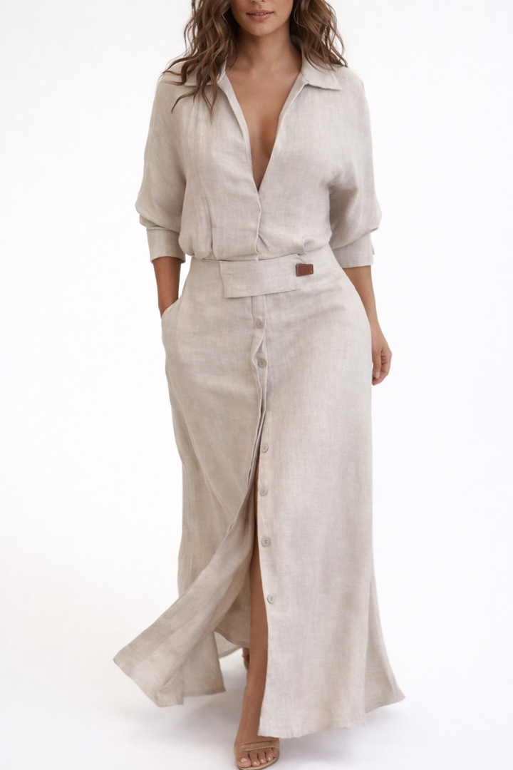 Ceravine | Minimalist Maxi Dress
