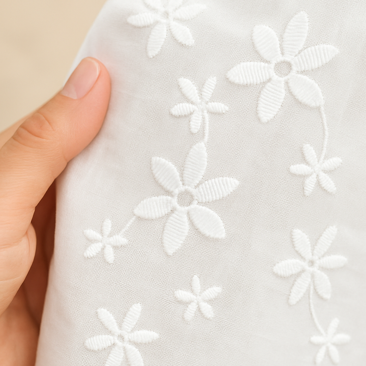 Rena | Natural Cotton-Linen Top