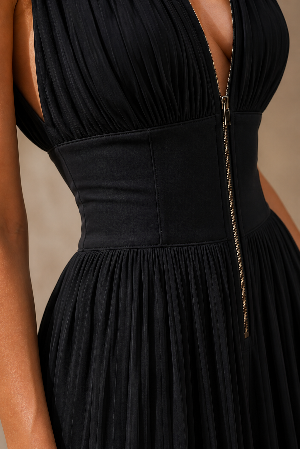 Florence pleated jumpsuit - detail