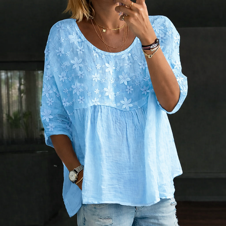 Luna | Stylish Patchwork Blouse