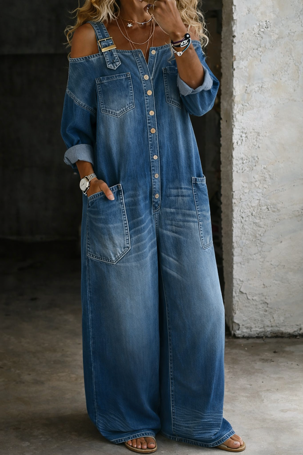 Sophia denim jumpsuit