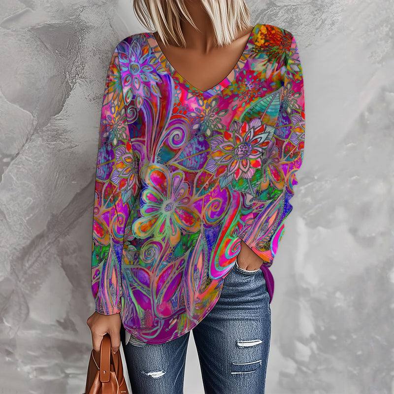 Maelynn | Vintage Floral Print T-Shirt