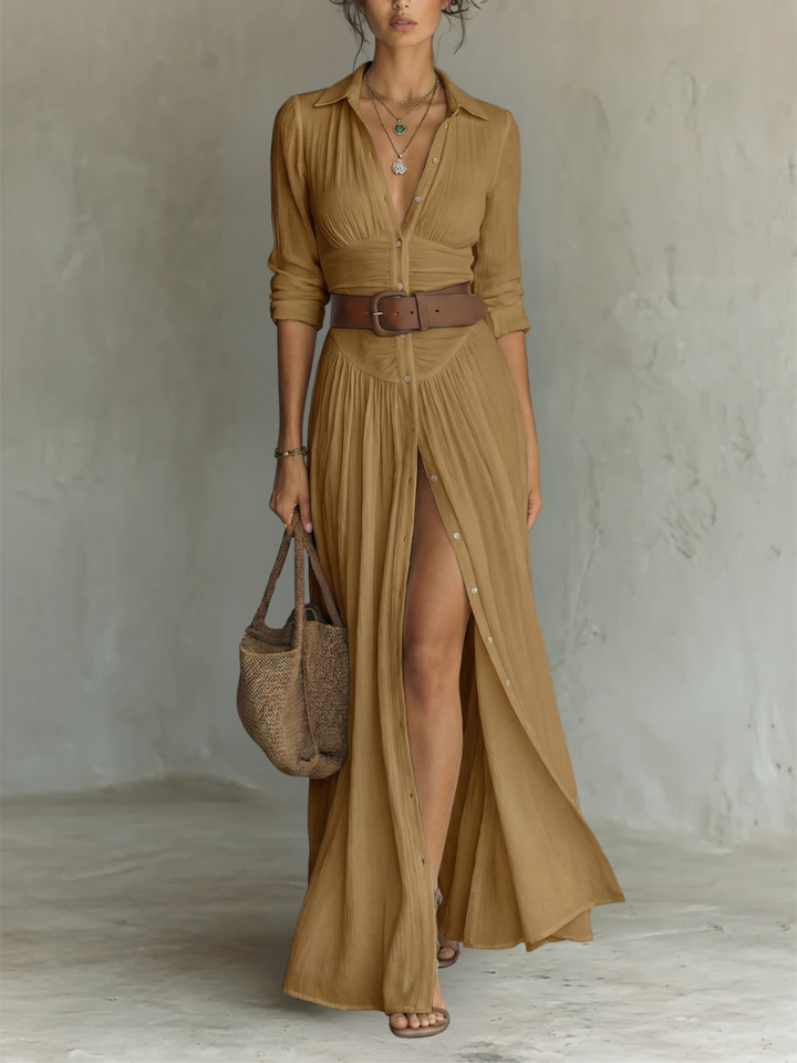 Margot maxi dress - Brown