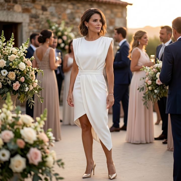 Florence | Asymmetric Power Dress