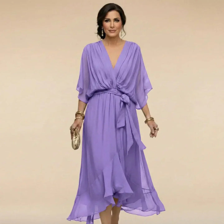 Marta | Lightweight Sheer V-Neck Dress