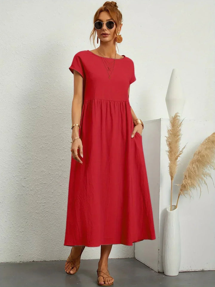 Gabrielle™ | Timeless Elegance Flowing Midi Dress