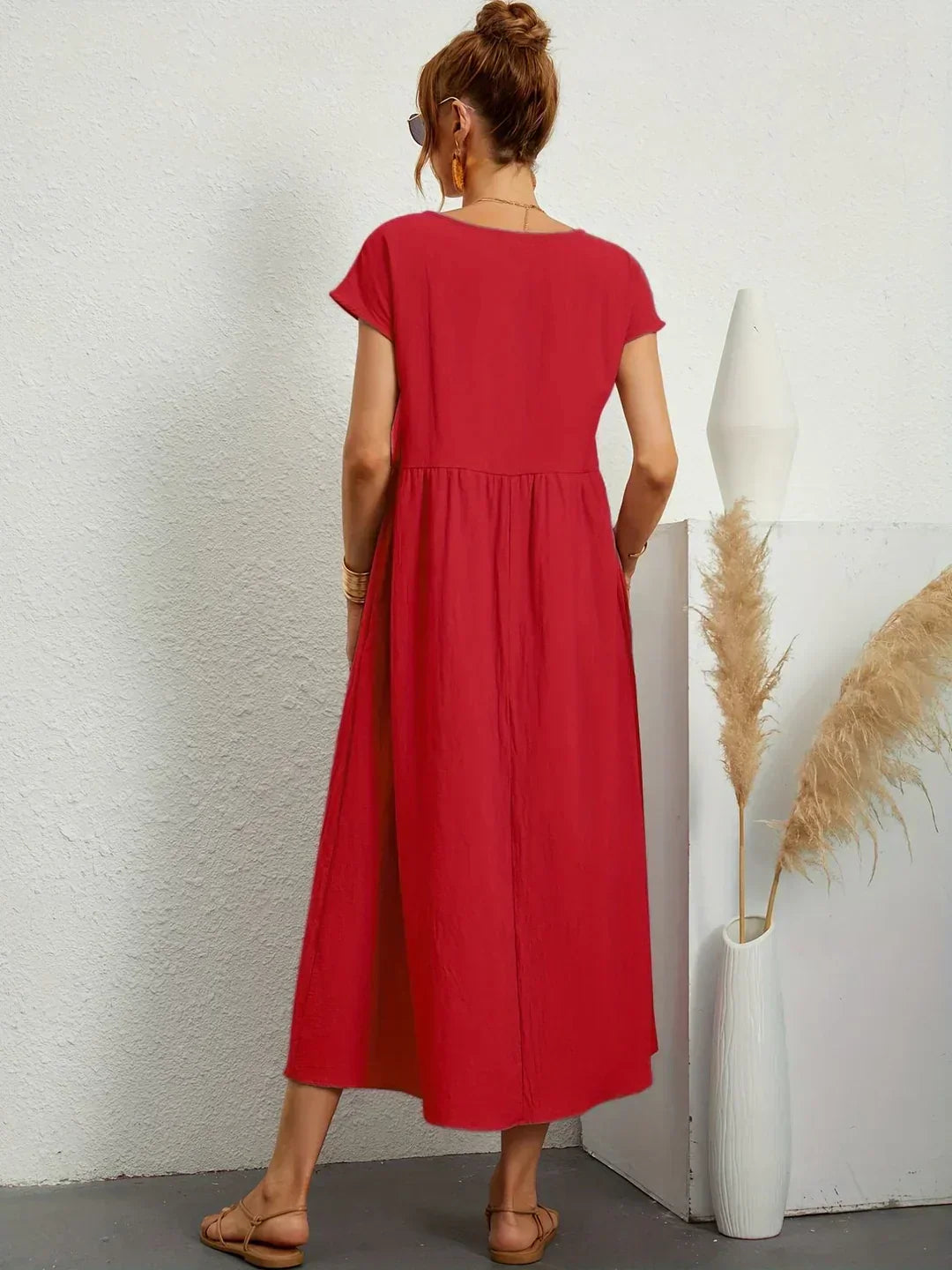 Gabrielle™ | Timeless Elegance Flowing Midi Dress