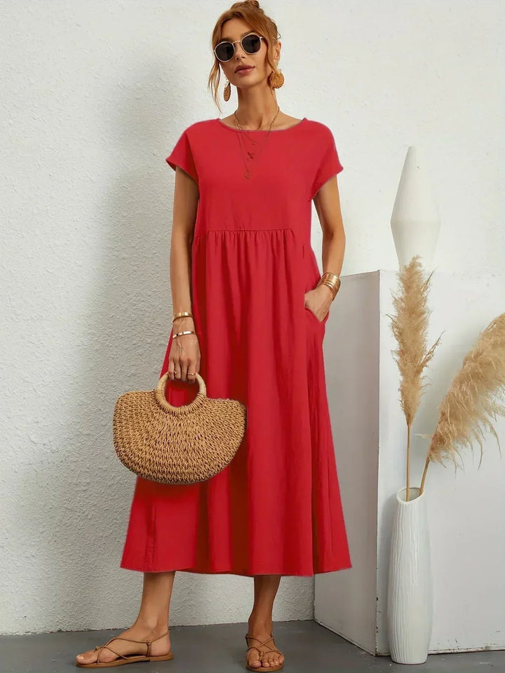 Gabrielle™ | Timeless Elegance Flowing Midi Dress