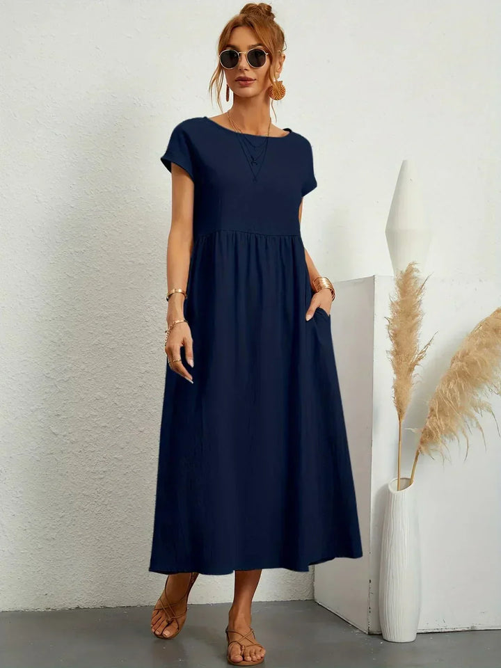 Gabrielle™ | Timeless Elegance Flowing Midi Dress