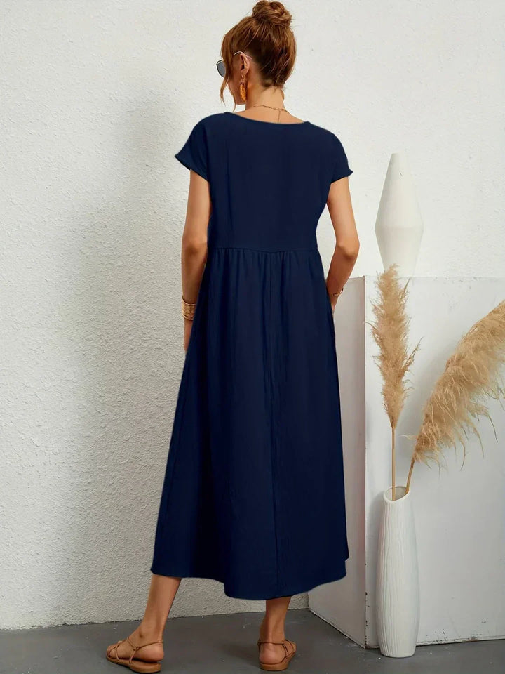 Gabrielle™ | Timeless Elegance Flowing Midi Dress