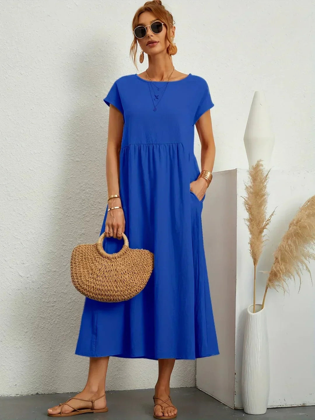Gabrielle™ | Timeless Elegance Flowing Midi Dress