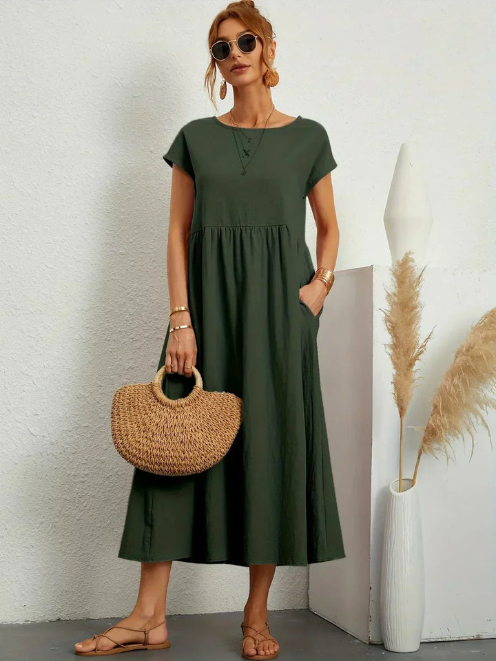 Gabrielle™ | Timeless Elegance Flowing Midi Dress