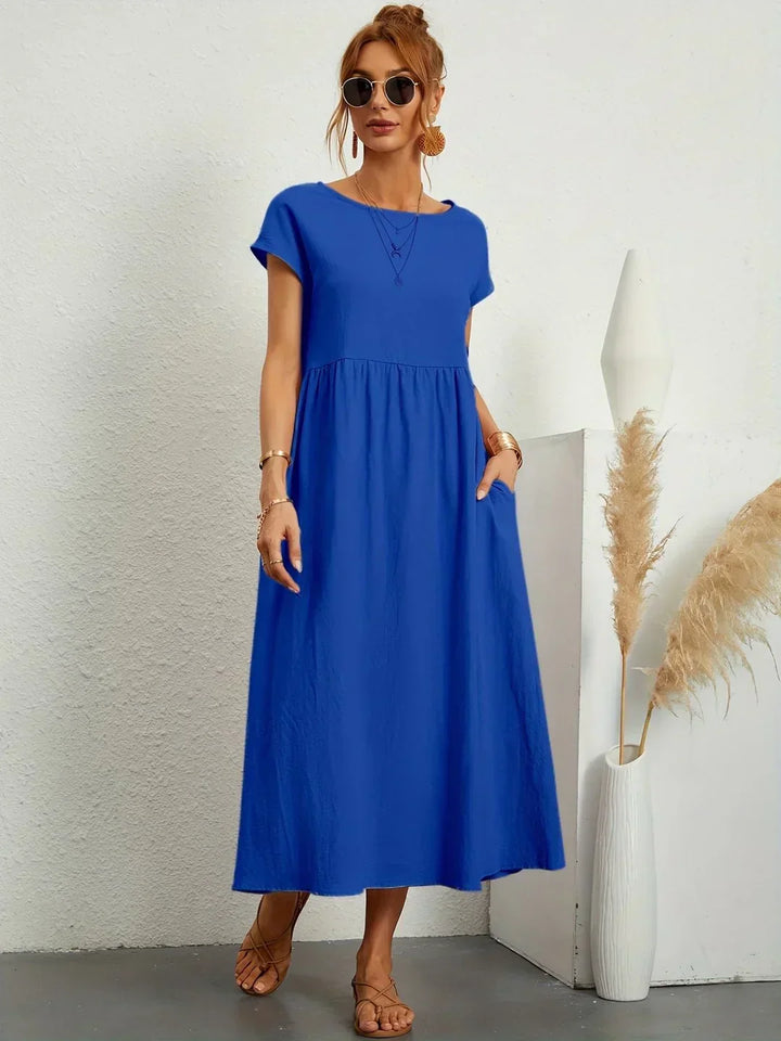 Gabrielle™ | Timeless Elegance Flowing Midi Dress