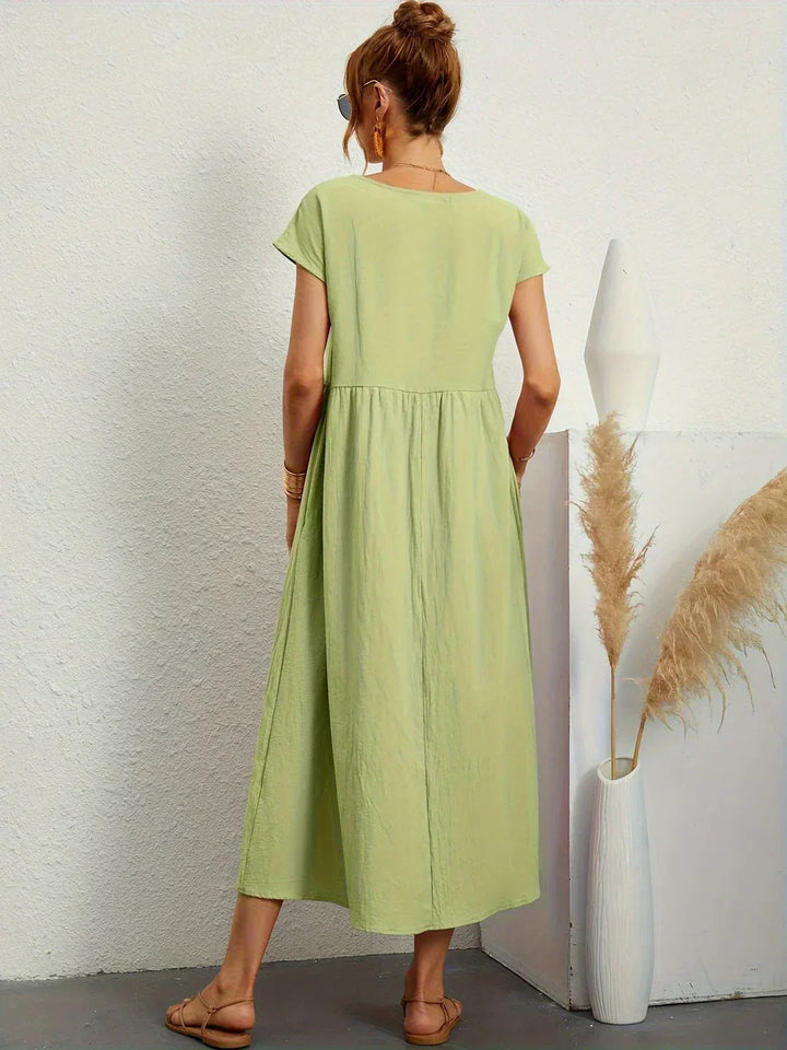 Gabrielle™ | Timeless Elegance Flowing Midi Dress