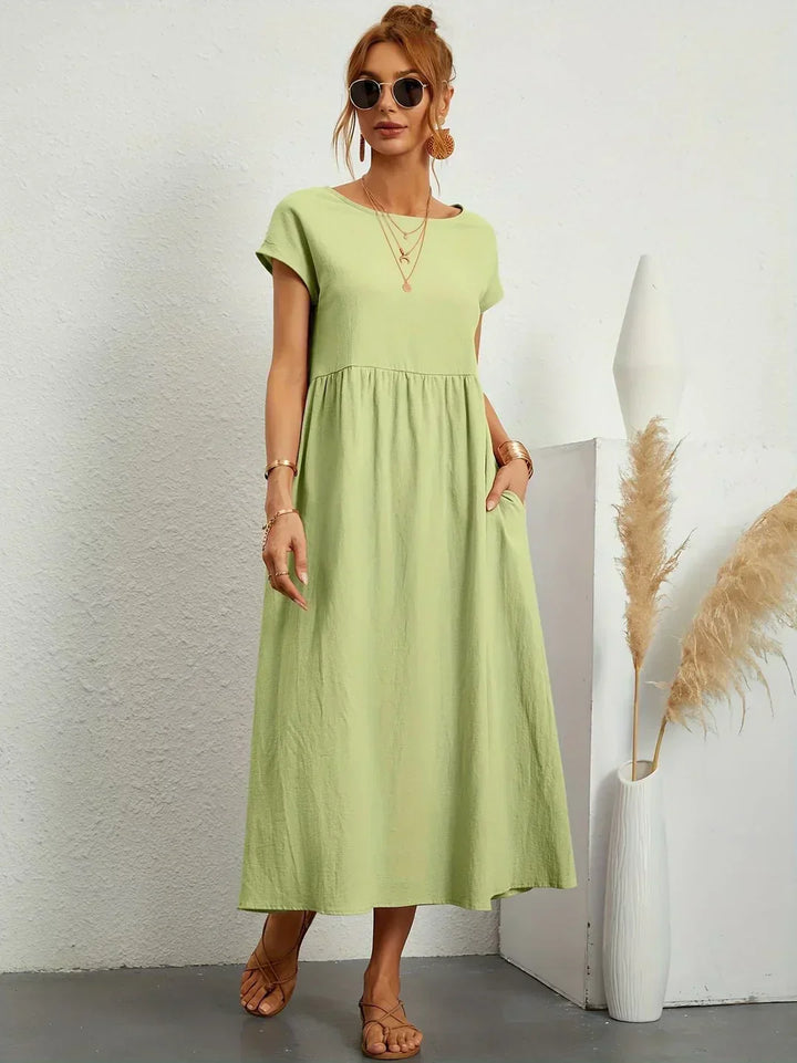 Gabrielle™ | Timeless Elegance Flowing Midi Dress