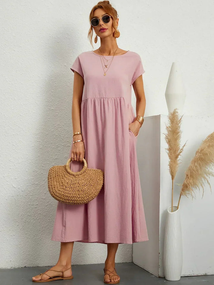 Gabrielle™ | Timeless Elegance Flowing Midi Dress