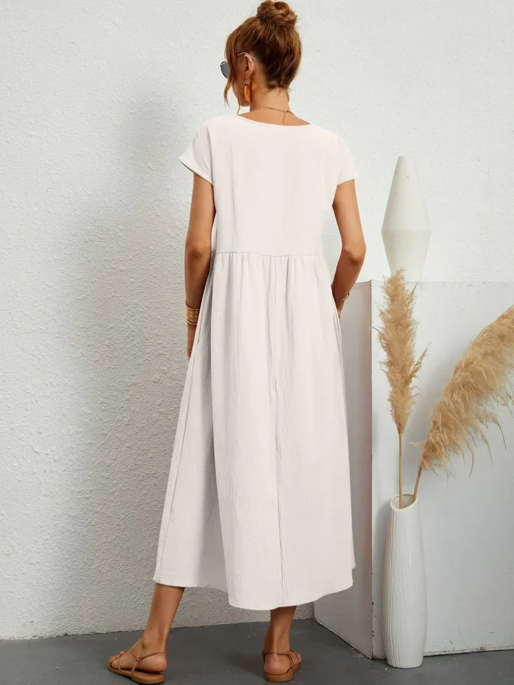Gabrielle™ | Timeless Elegance Flowing Midi Dress