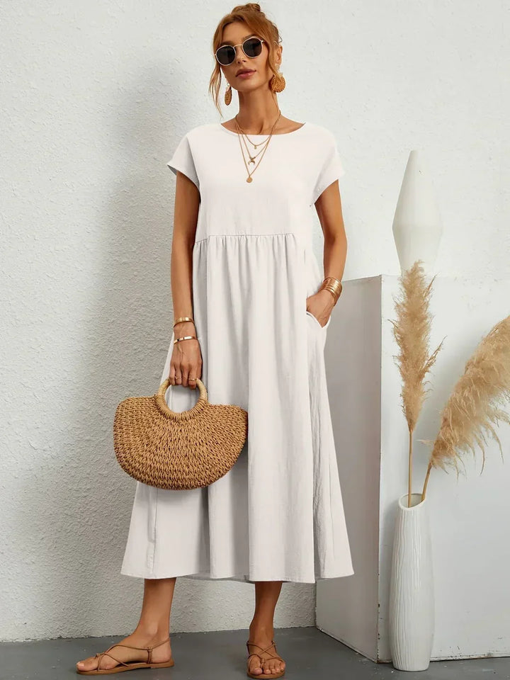Gabrielle™ | Timeless Elegance Flowing Midi Dress