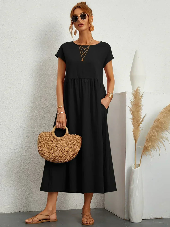 Gabrielle™ | Timeless Elegance Flowing Midi Dress