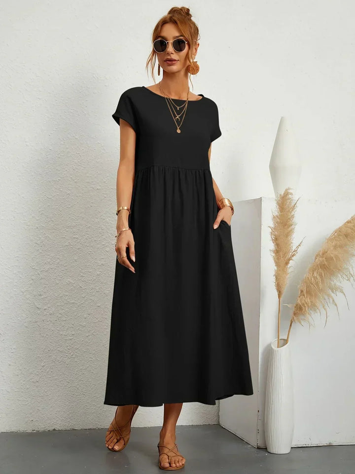 Gabrielle™ | Timeless Elegance Flowing Midi Dress