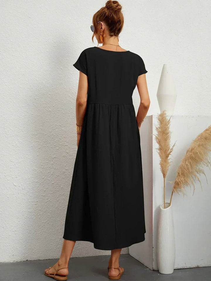 Gabrielle™ | Timeless Elegance Flowing Midi Dress