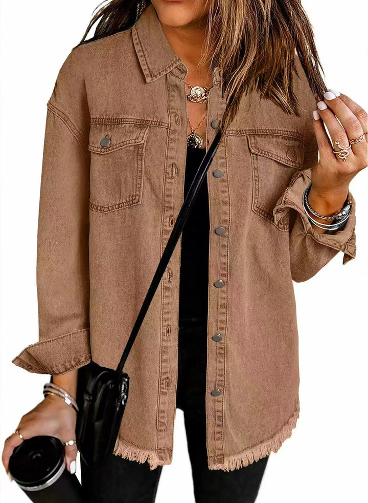 Katja denim jacket - Brown