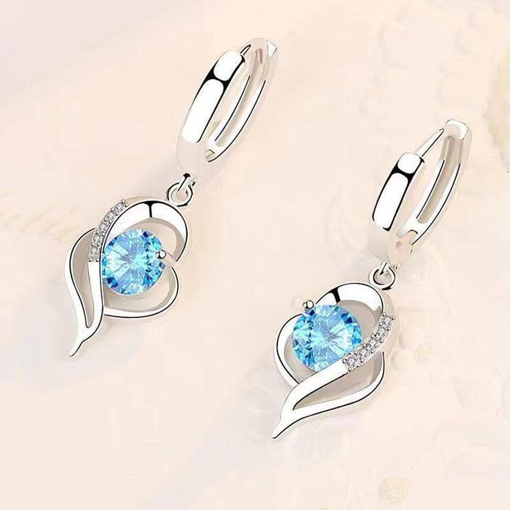 Eclipse | Heart Drop Earrings