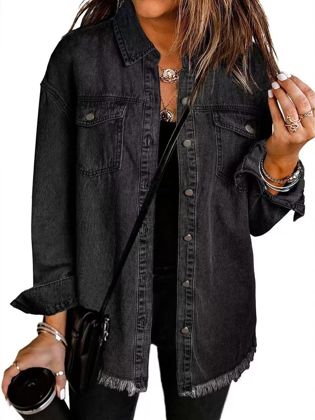 Katja denim jacket - Black