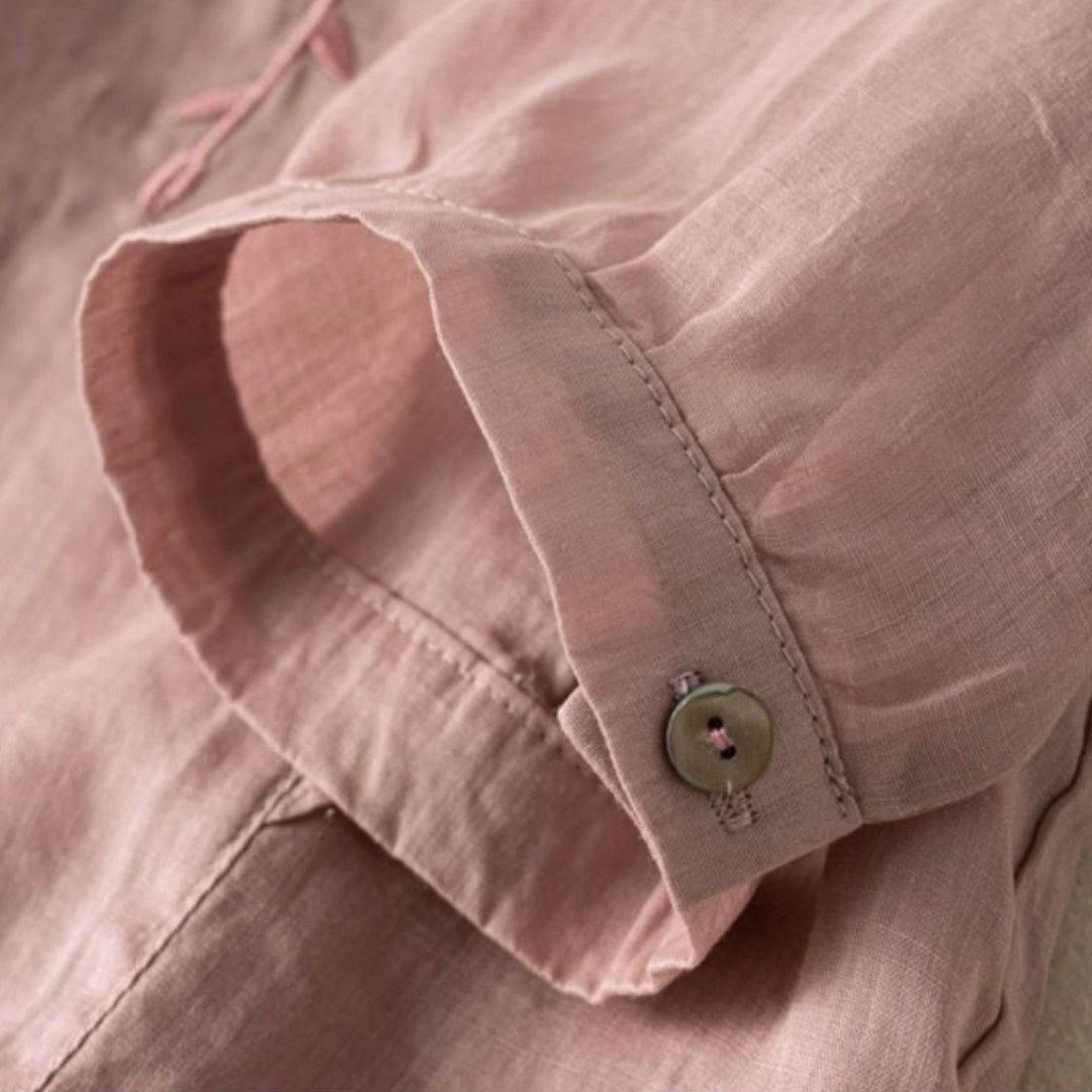 Margarita™ | Loose Retro Cotton-Linen Top