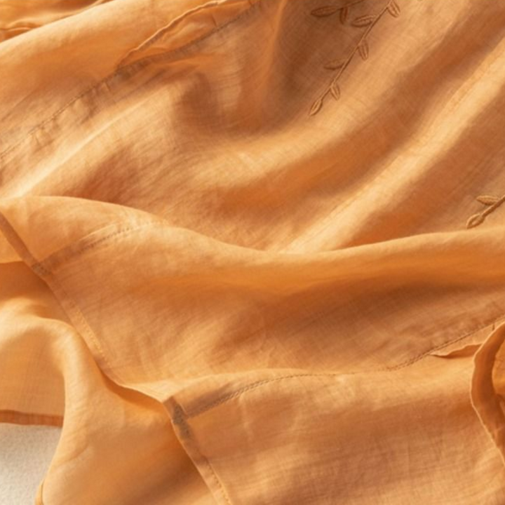 Margarita™ | Loose Retro Cotton-Linen Top
