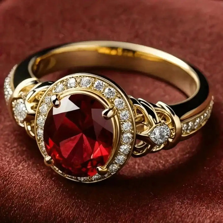 Ruby | Halo Knot Statement Ring