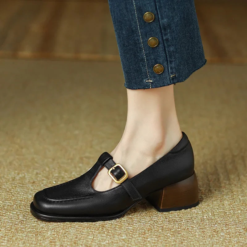 Isabelle | T-Strap Sandals