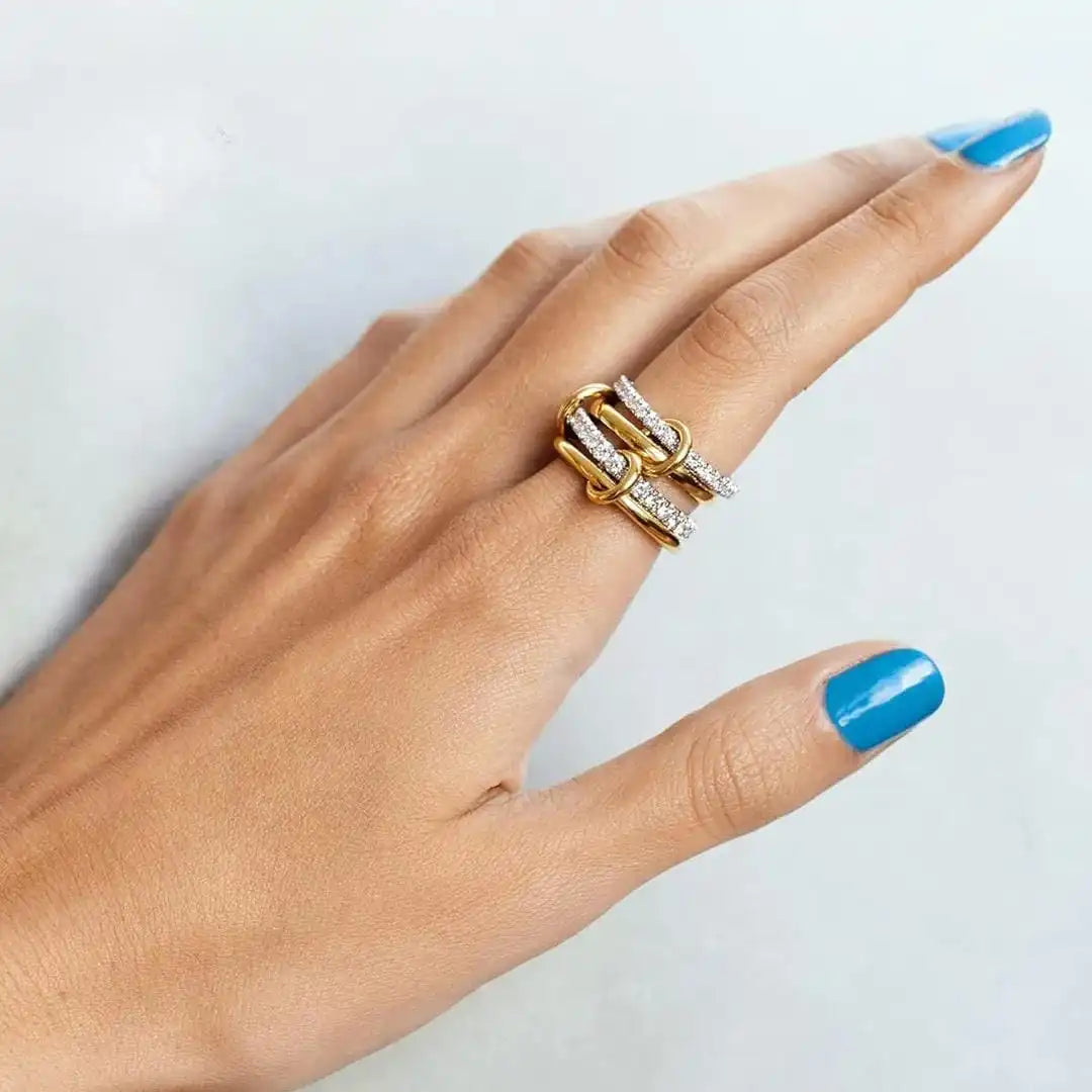 Intertwined | Zirconia Ring Set