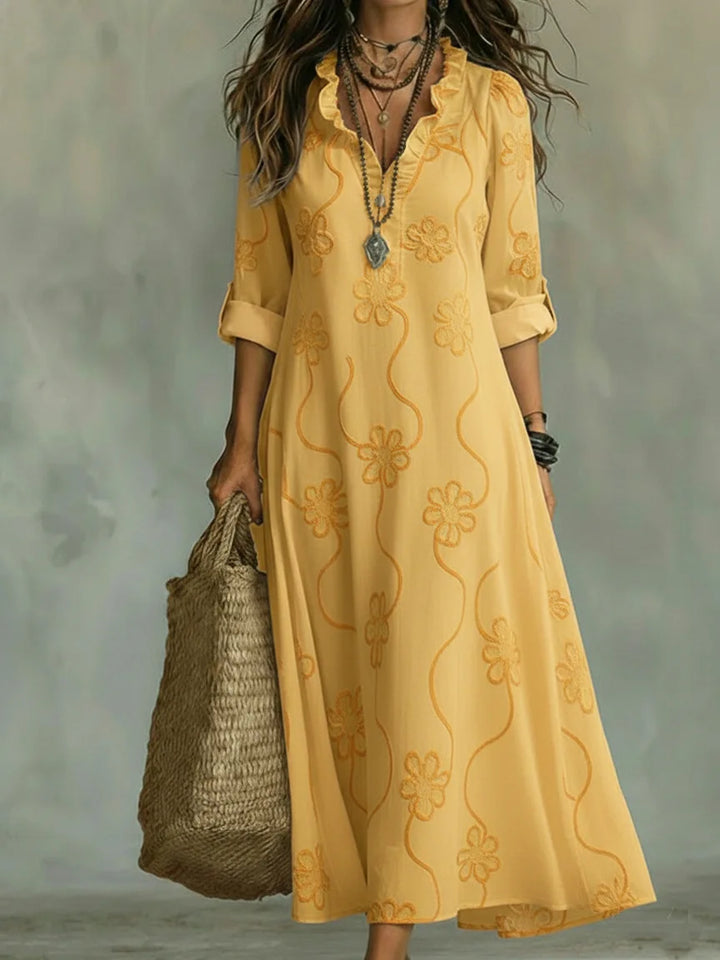 Sienna floral summer dress - Yellow