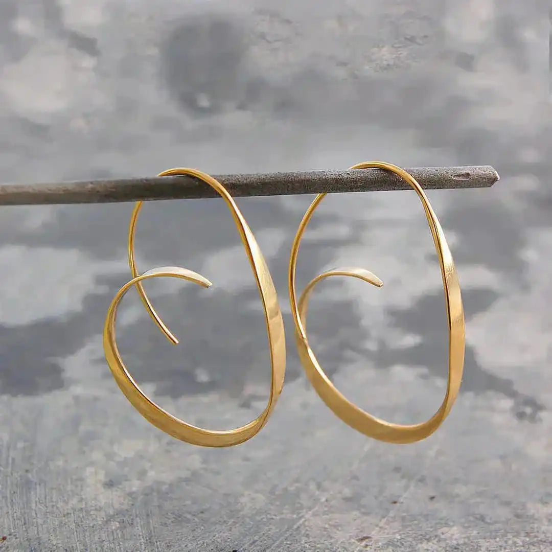 Open | Spiral Drop Earrings