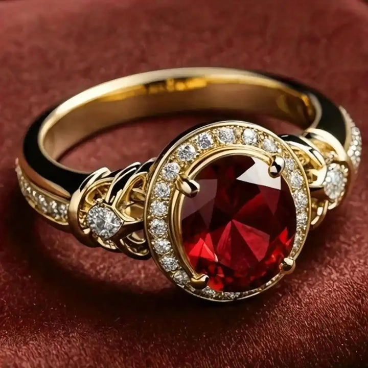 Ruby | Halo Knot Statement Ring