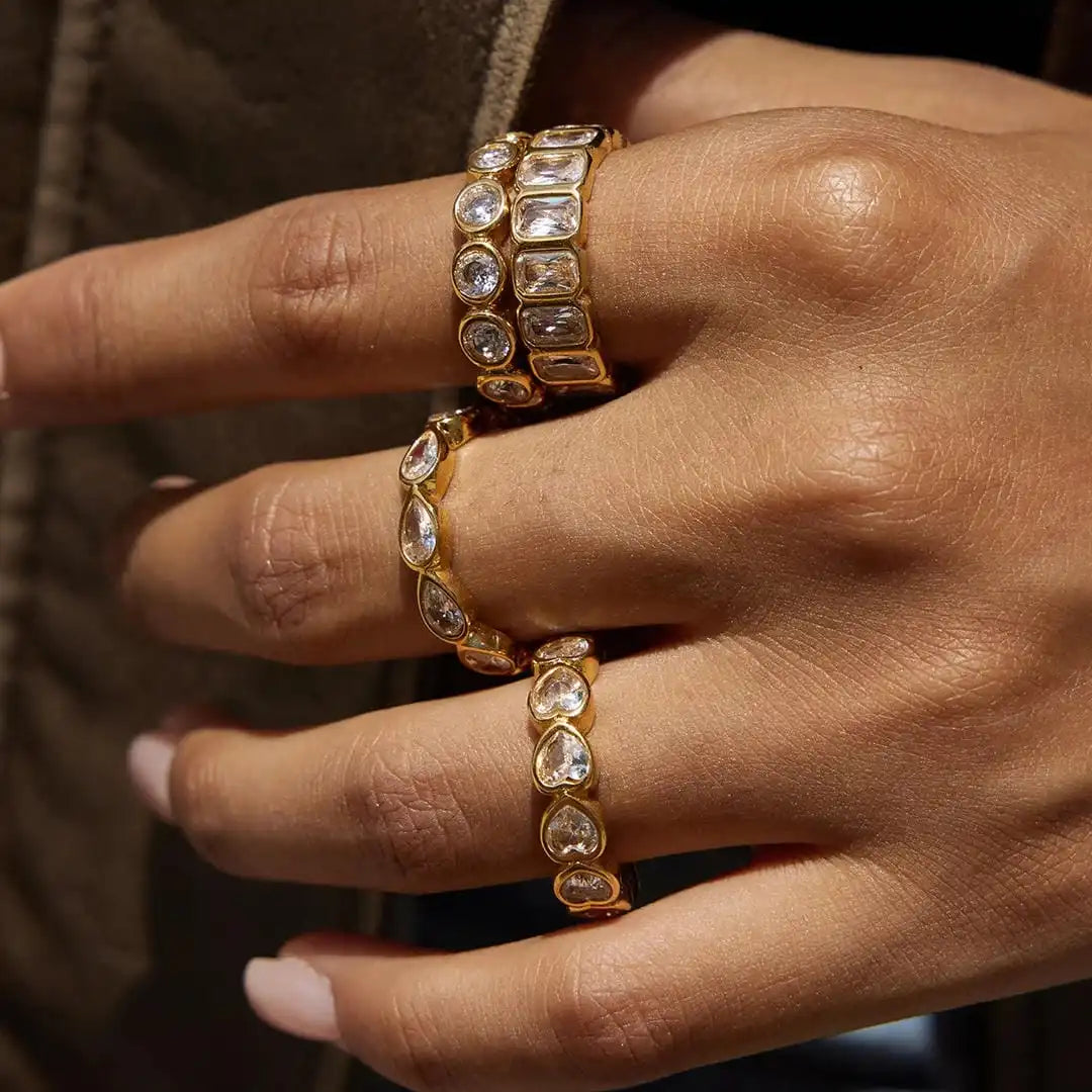 Variety | Baguette Zirconia Ring Set