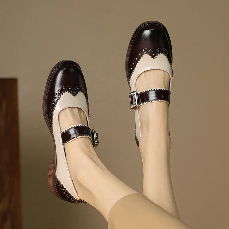 Anna | Leather Mary Janes