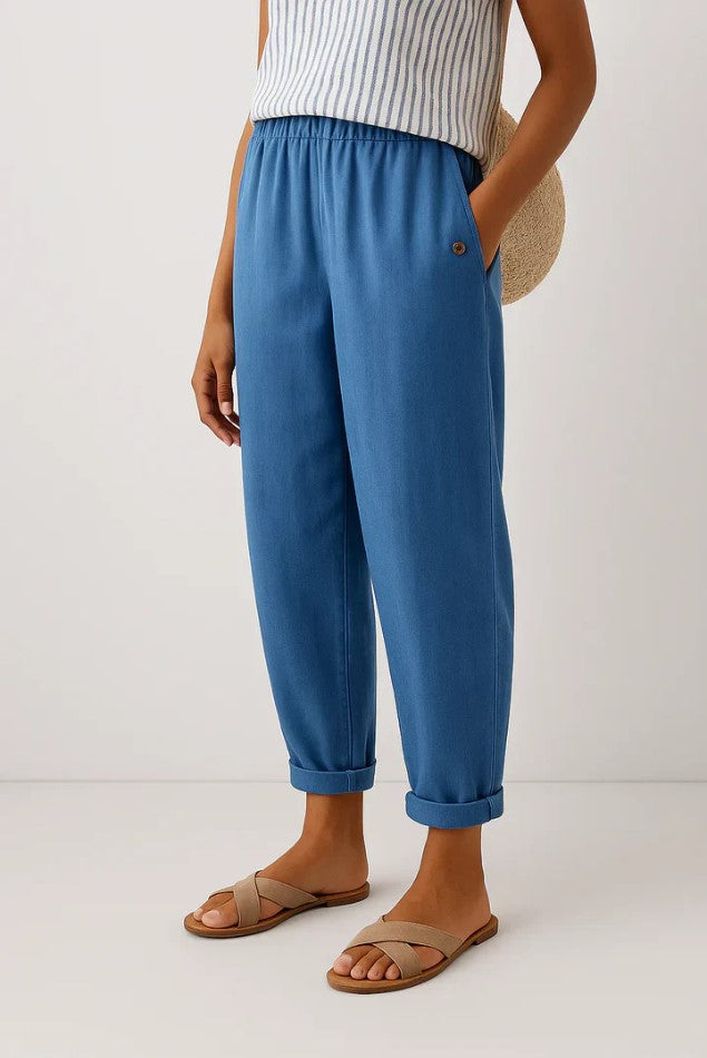 Raina | Timeless Linen-Cotton Trousers