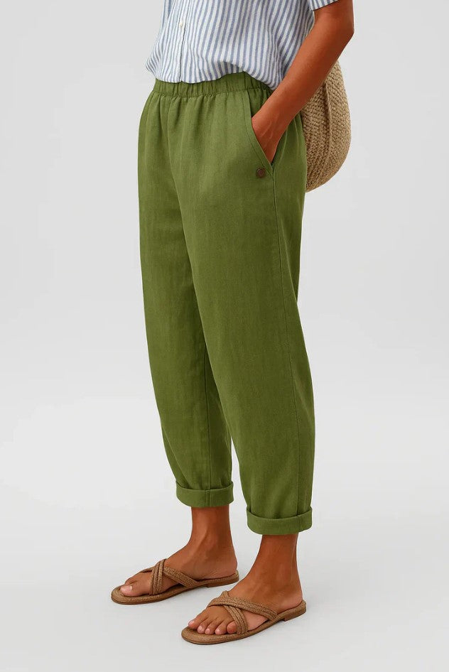 Raina | Timeless Linen-Cotton Trousers