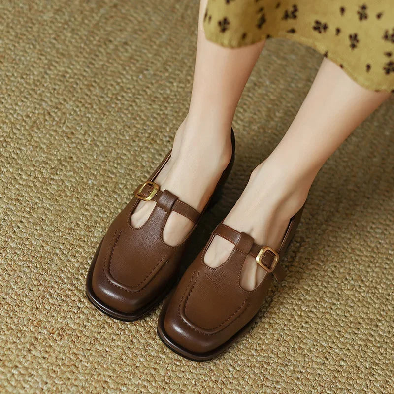 Isabelle | T-Strap Sandals