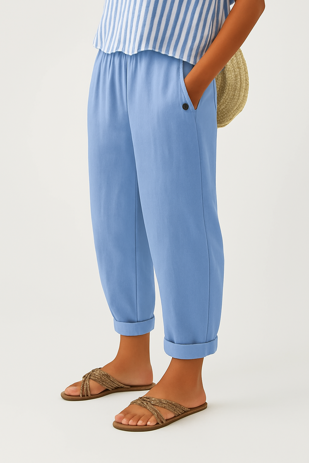 Raina | Timeless Linen-Cotton Trousers