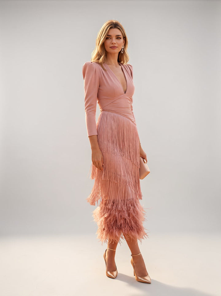 Sofia | Elegant Fringe Dress