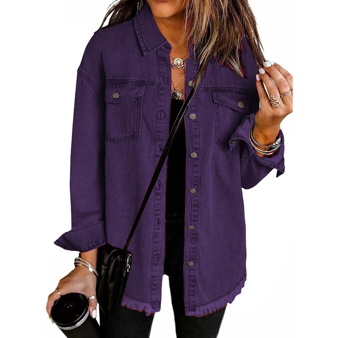 Katja denim jacket - Purple