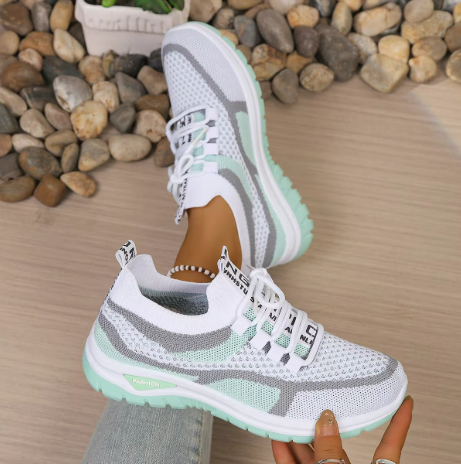 Nerina sneakers - White & Green
