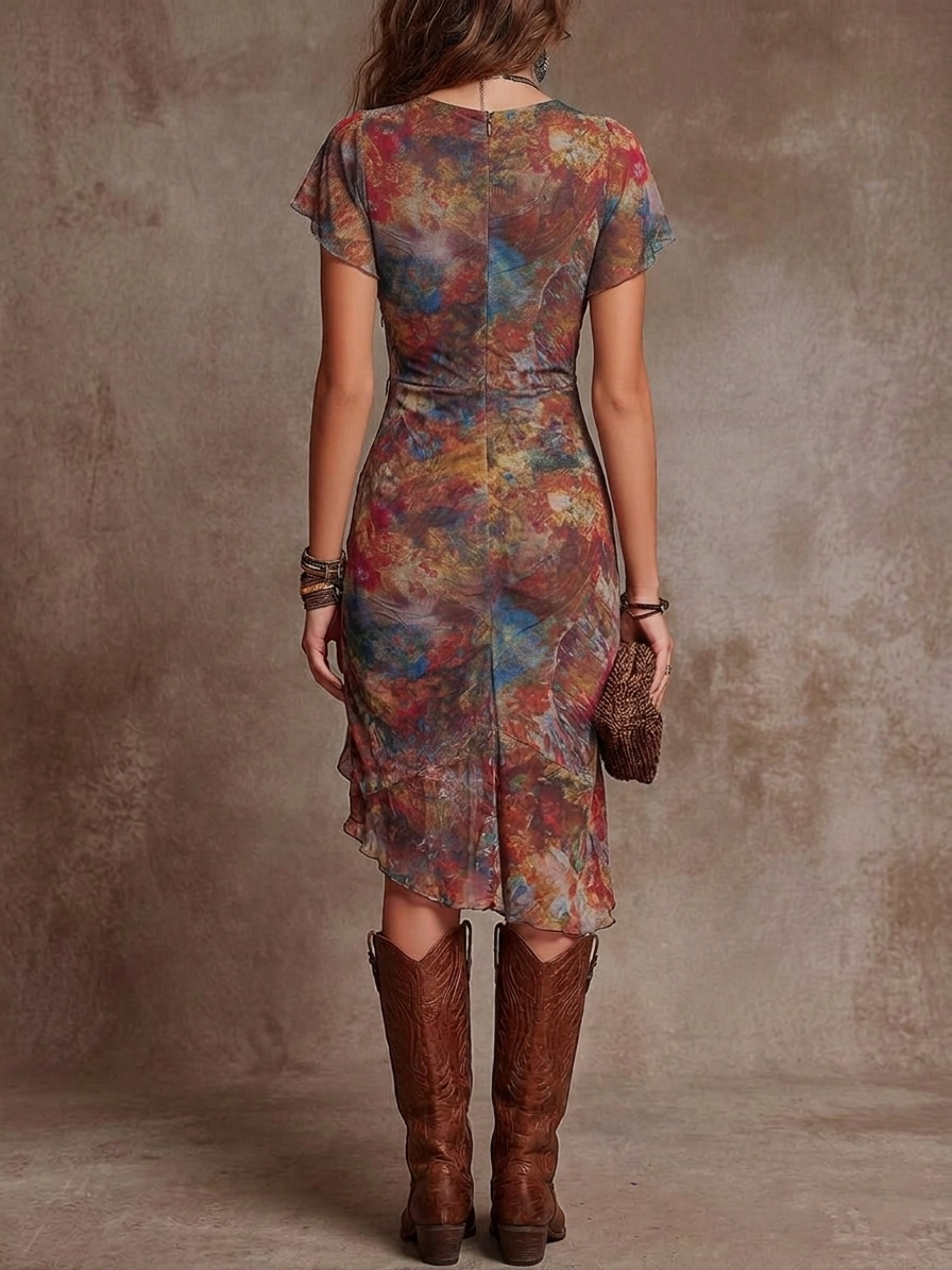 Jacklen | Pleated Midi Dress